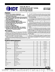 IDT71T75902S80PFI datasheet pdf IDT