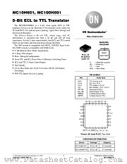 MC100H601 datasheet pdf ON Semiconductor