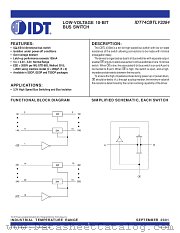 IDT74CBTLV3384Q8 datasheet pdf IDT