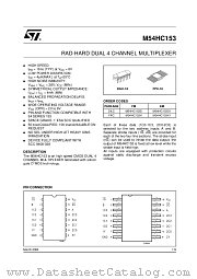 M54HC153 datasheet pdf ST Microelectronics