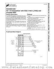 SCAN921260UJB datasheet pdf National Semiconductor