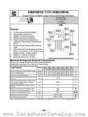 KBU1005G datasheet pdf Taiwan Semiconductor