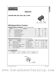 KSC2715OMTF datasheet pdf Fairchild Semiconductor