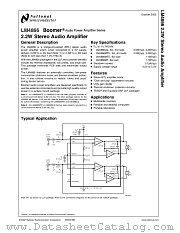 LM4866MTEX datasheet pdf National Semiconductor