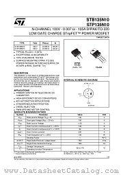 STB135N10T4 datasheet pdf ST Microelectronics
