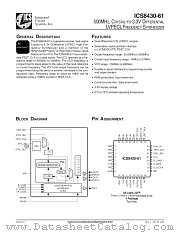 ICS8430-61 datasheet pdf Texas Instruments