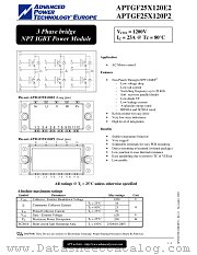 APTGF25X120E2 datasheet pdf Advanced Power Technology