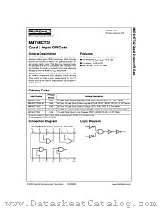 MM74HCT32SJ datasheet pdf Fairchild Semiconductor
