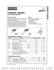 FQB85N06TM_AM002 datasheet pdf Fairchild Semiconductor