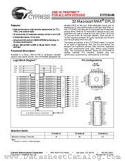 CY7C344B-25PI datasheet pdf Cypress