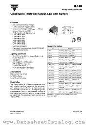 IL440-3X007 datasheet pdf Vishay