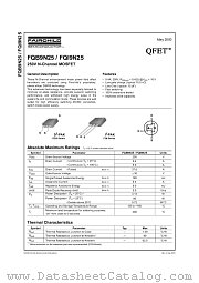 FQB9N25TM datasheet pdf Fairchild Semiconductor