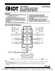 IDT707288L25PF8 datasheet pdf IDT