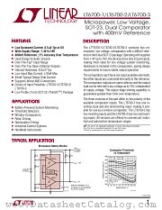 LT6700-3 datasheet pdf Linear Technology