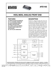 AFE1105E datasheet pdf Texas Instruments