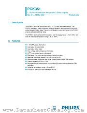 PCK351 datasheet pdf Philips