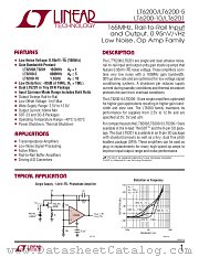 LT6201 datasheet pdf Linear Technology