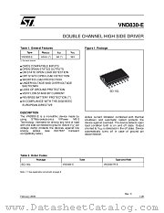 VND830-E datasheet pdf ST Microelectronics