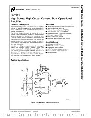 LM7372ILD datasheet pdf National Semiconductor