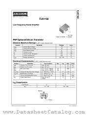 FJX1182YTF datasheet pdf Fairchild Semiconductor