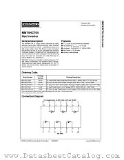 MM74HCT04SJX datasheet pdf Fairchild Semiconductor