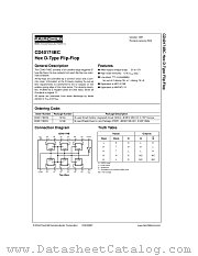 CD40174BCN datasheet pdf Fairchild Semiconductor