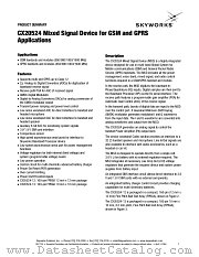 CX20524 datasheet pdf Skyworks Solutions