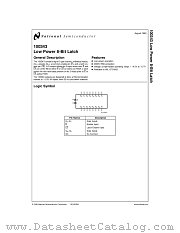 100343DMQB datasheet pdf National Semiconductor
