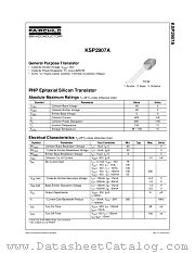 KSP2907ATA_NL datasheet pdf Fairchild Semiconductor
