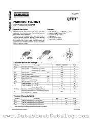 FQU8N25TU datasheet pdf Fairchild Semiconductor