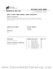 JM38510/35202BDA datasheet pdf National Semiconductor