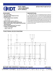 IDT54FCT138ATLB datasheet pdf IDT