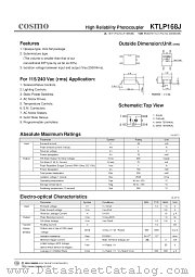 KTLP168J datasheet pdf Cosmo Electronics
