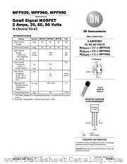 MPF990 datasheet pdf ON Semiconductor