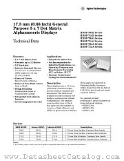 HDSP-701G datasheet pdf Agilent (Hewlett-Packard)