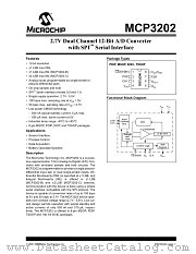 MCP3202-BI/SN datasheet pdf Microchip