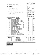 IRLR120ATF datasheet pdf Fairchild Semiconductor