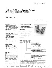 HDSP-503B datasheet pdf Agilent (Hewlett-Packard)