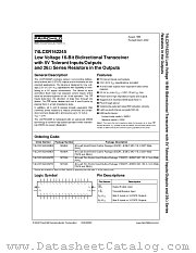 74LCXR162245MTD datasheet pdf Fairchild Semiconductor