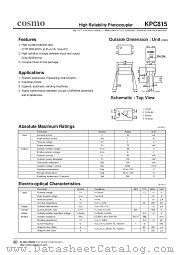 KPC815 datasheet pdf Cosmo Electronics