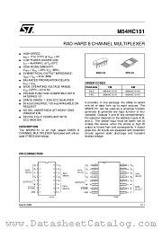 M54HC151D datasheet pdf ST Microelectronics