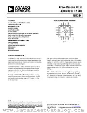 AD8344 datasheet pdf Analog Devices
