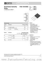 FSS100-008A datasheet pdf IXYS