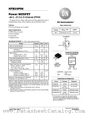 NTB25P06T4G datasheet pdf ON Semiconductor