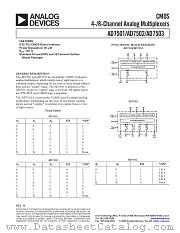 AD7503JCHIPS datasheet pdf Analog Devices