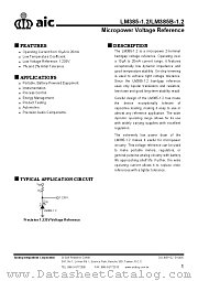 LM385/B-1.2 datasheet pdf Analog Integrations Corporation