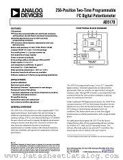 AD5170BRM10-RL7 datasheet pdf Analog Devices
