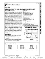 CLC016ACQ datasheet pdf National Semiconductor