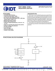IDT74FCT162701ATPV datasheet pdf IDT