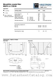 MQF21.4-1700/09 datasheet pdf Vectron